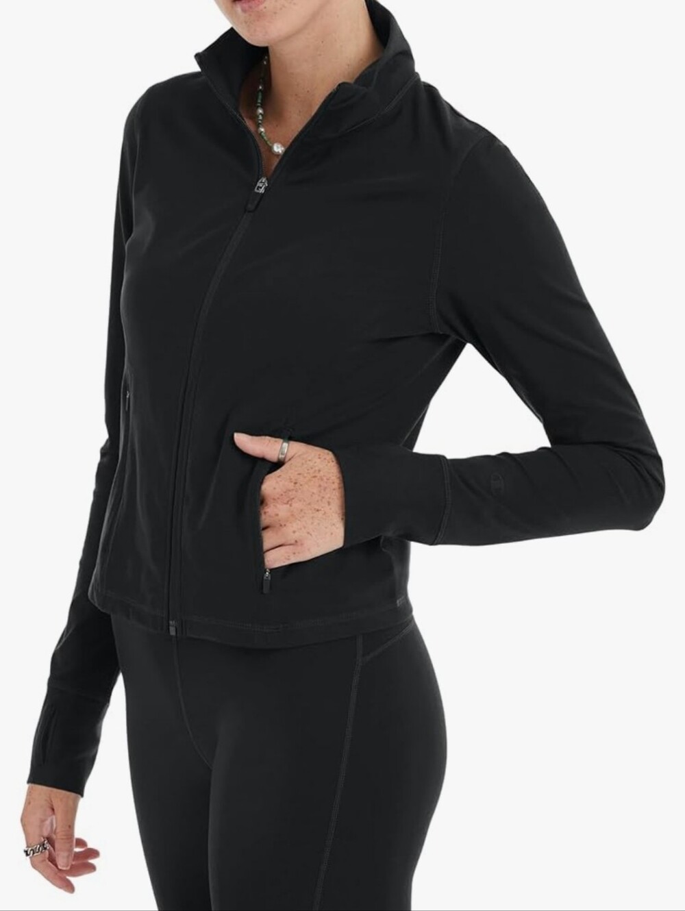 Champion Women's Black Zip-Front Jacket